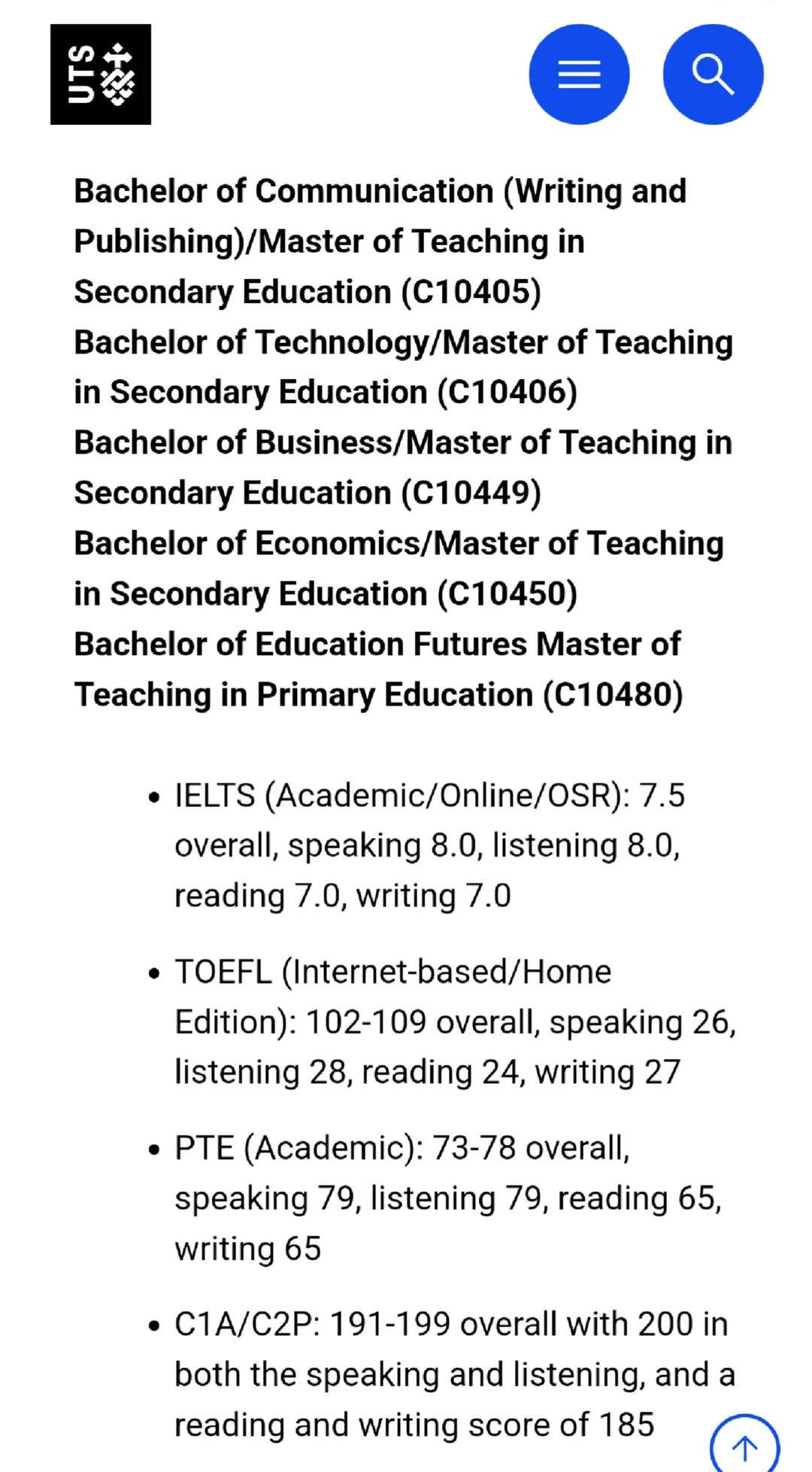 uts语言班挂科差1分，argue成功入学了 — 内容图片 1