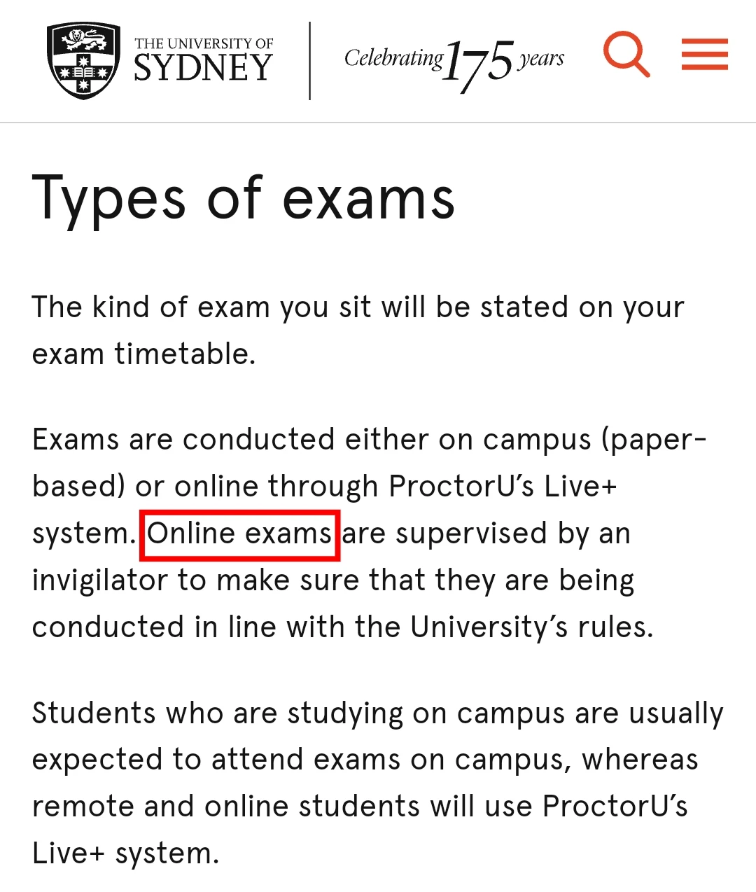 悉尼final挂科，补考不敢再挂直接转线上了 — 内容图片 1