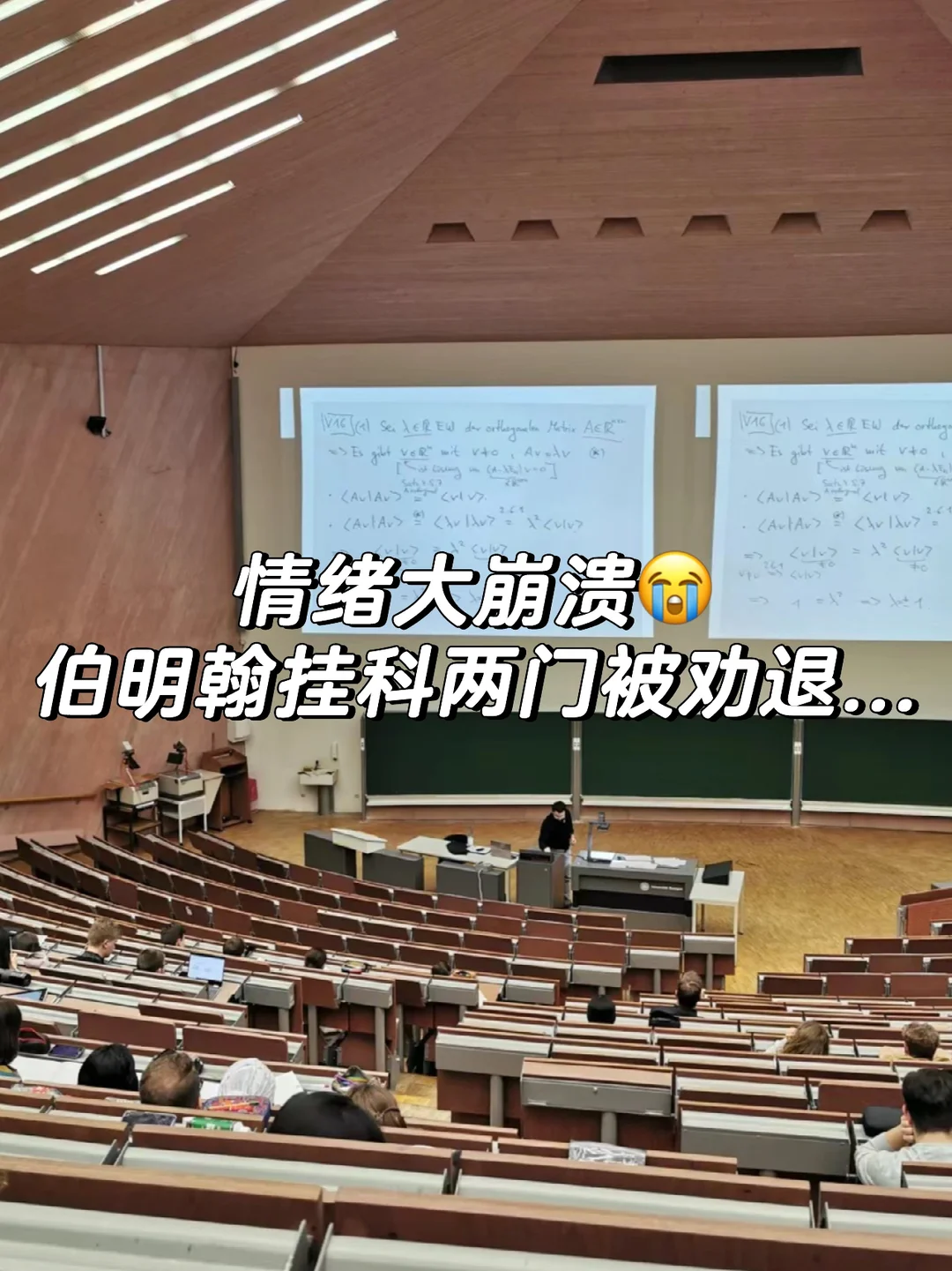 情绪大崩溃😭，伯明翰挂科两门被劝退... — 内容图片 1