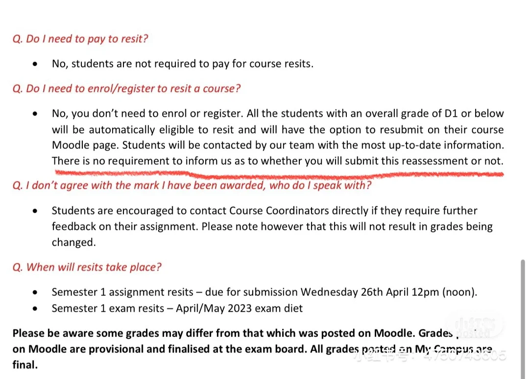格拉斯哥大学Resit常见问题～ — 内容图片 3