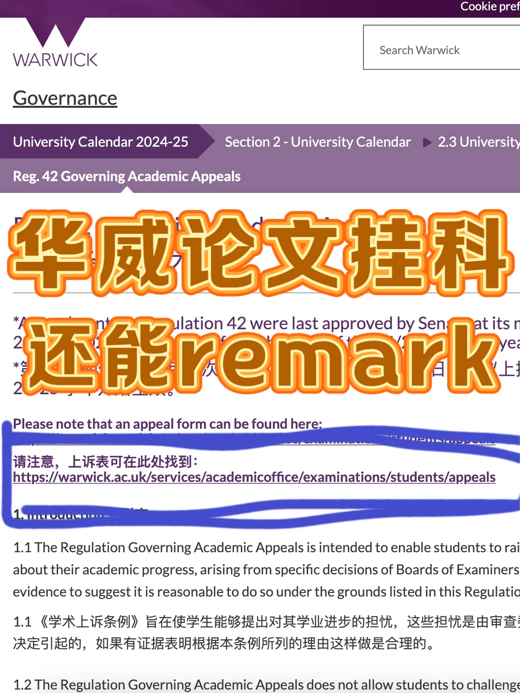 华威大学论文挂科！！再不remark就来不及了 — 内容图片 1