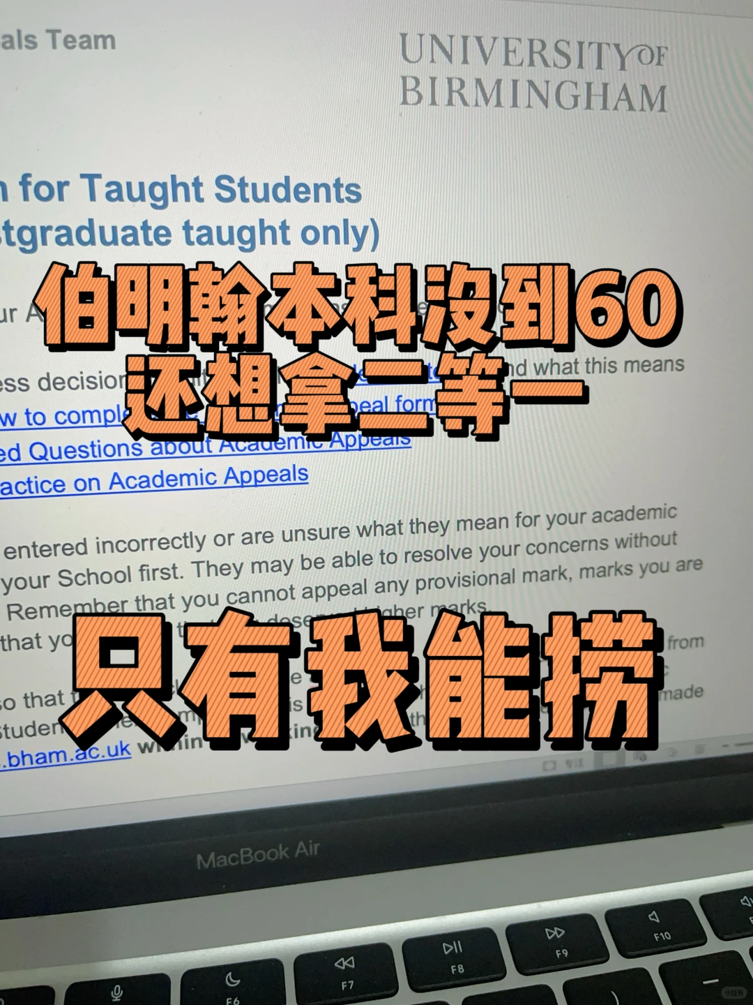 伯明翰本科学位差点到二等一，我把你抬上去 — 内容图片 1