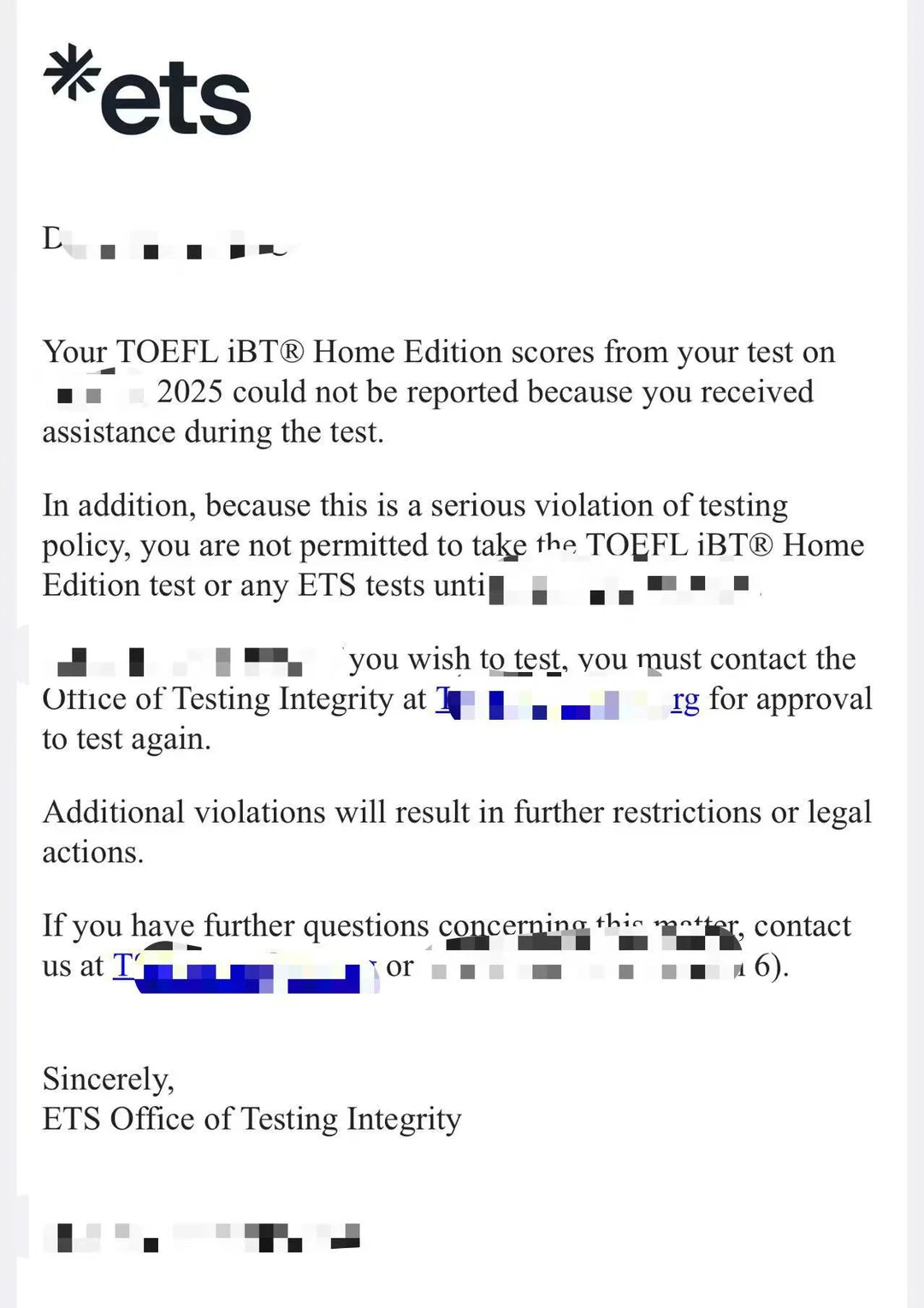 托福家考出分后，成绩被取消，我给你申诉出分 — 内容图片 2