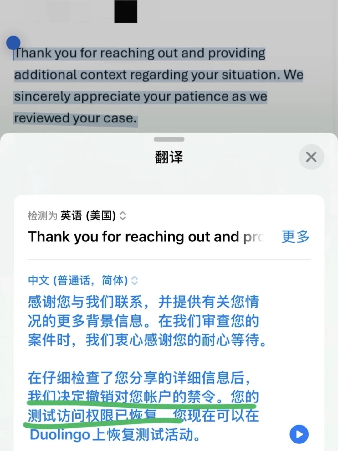 申诉3天解封！申美本有救了我⚠️ — 内容图片 2