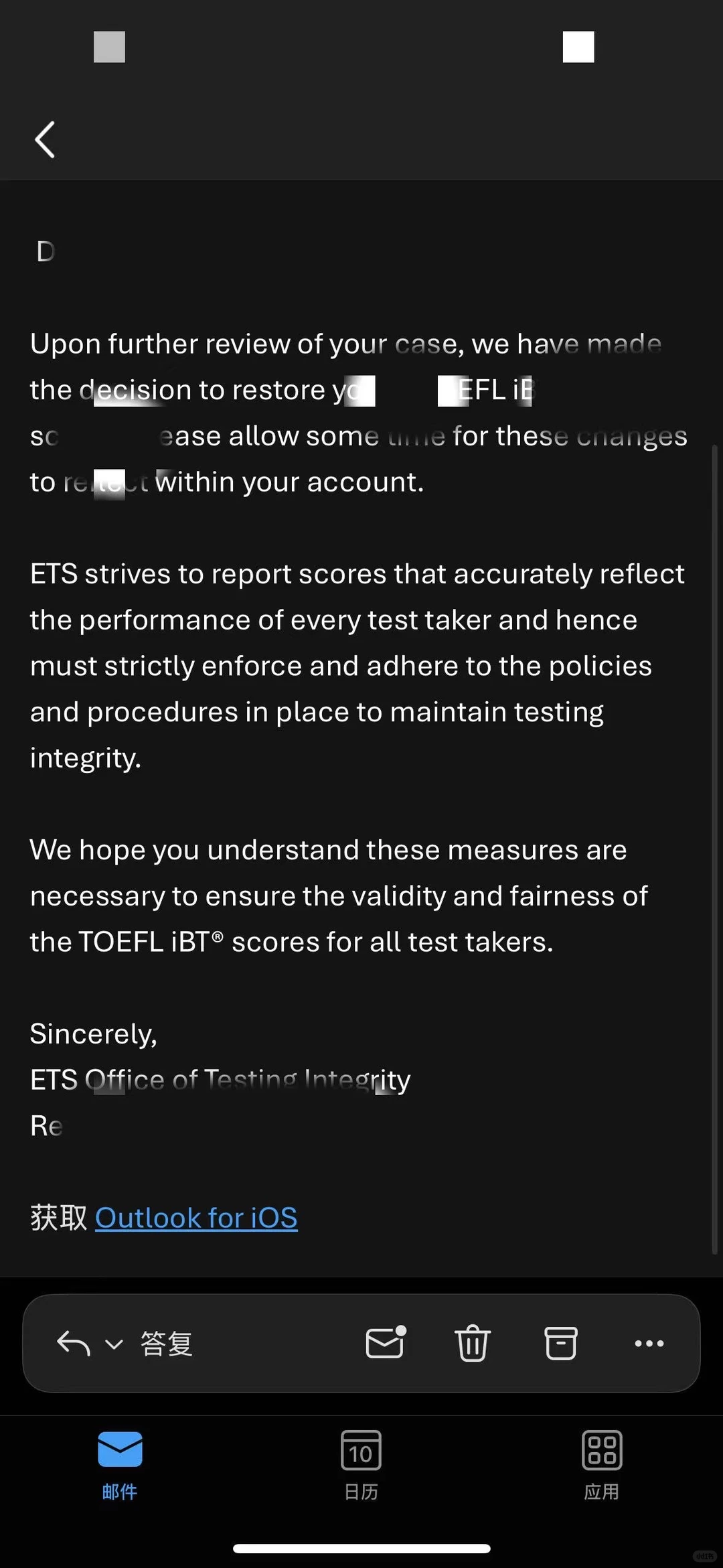 10月底网申，托福zm取消成绩，已恢复 — 内容图片 3