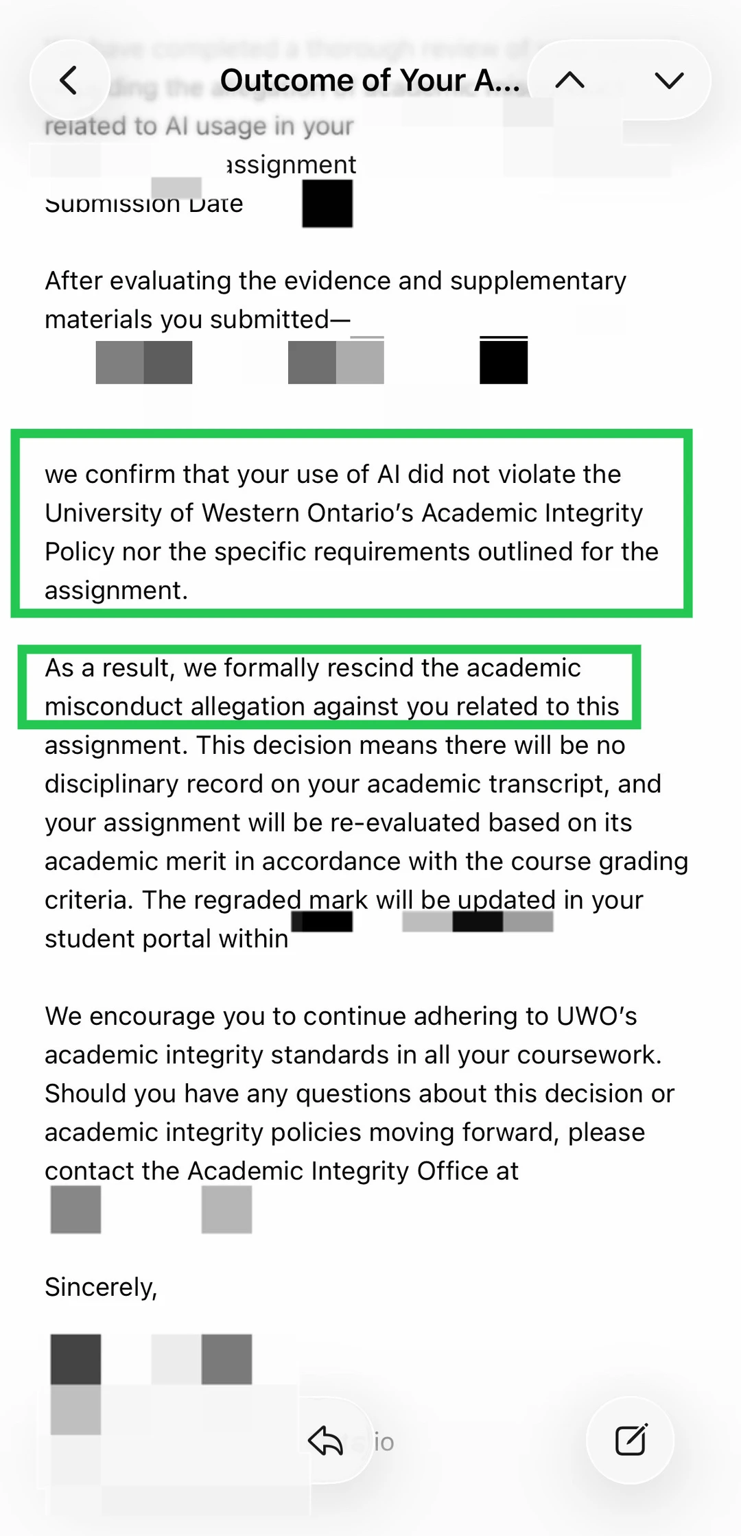 UWO学术不端让上meeting，去了就能撤控吗 — 内容图片 2