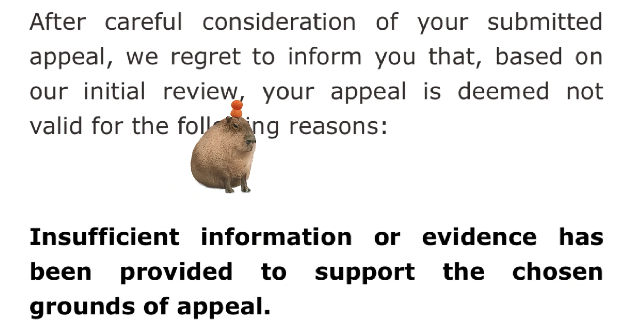 没有evidence的appeal站不住 — 内容图片 1