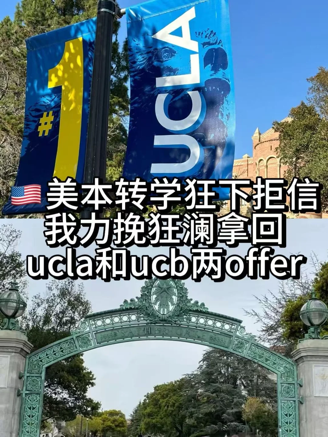 美本转学拒麻，支棱起来argue拿下ucla和ucb — 内容图片 1