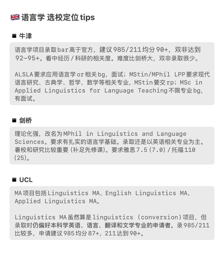27/28fall谁要申语言学🥺 — 内容图片 2