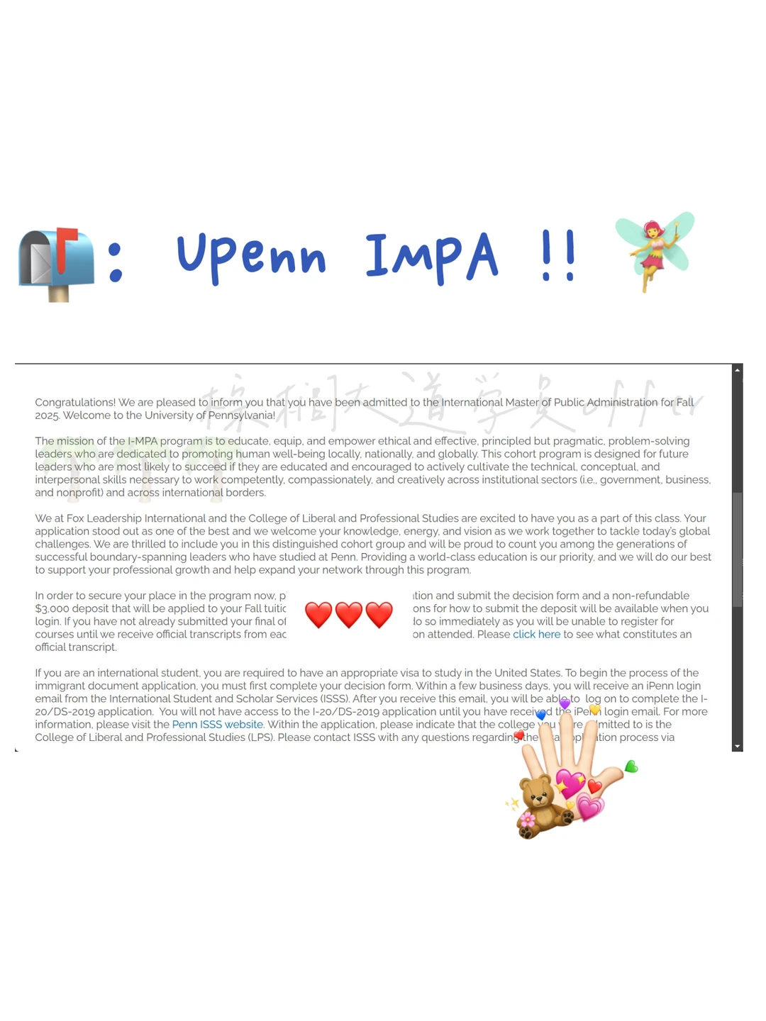 英专本科 拿到宾大 IMPA offer啦🧚‍♀️ — 内容图片 1
