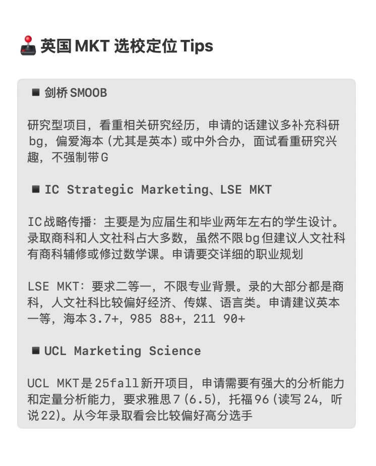 26/27fall谁要申MKT市场营销🥺 — 内容图片 3