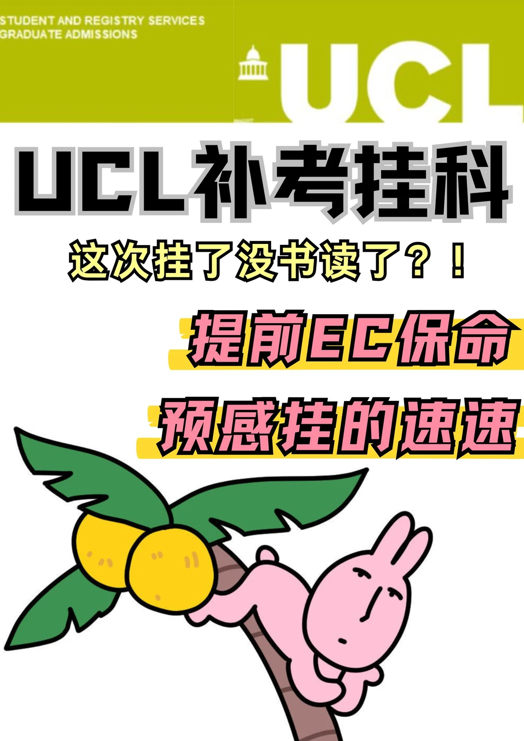 UCL补考后预感挂？EC救命通道速开🚨