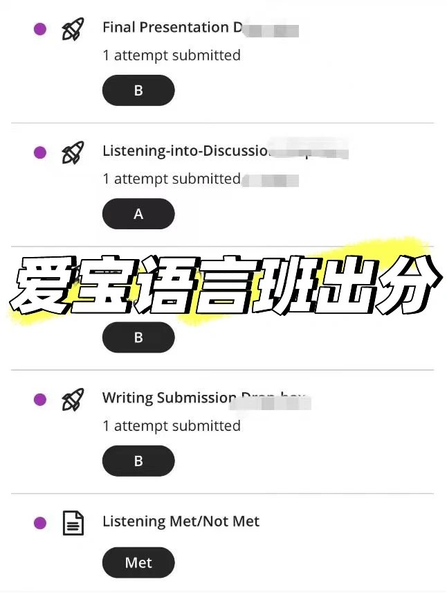 爱宝语言班出分啦！！！ — 封面 1