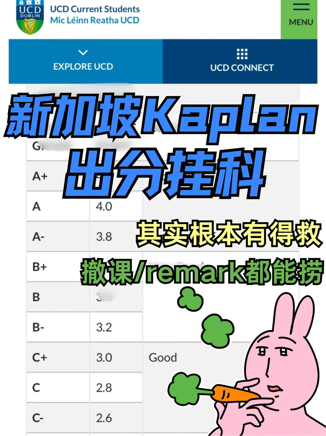 Kaplan挂科不重修💰申诉3招保GPA！💥