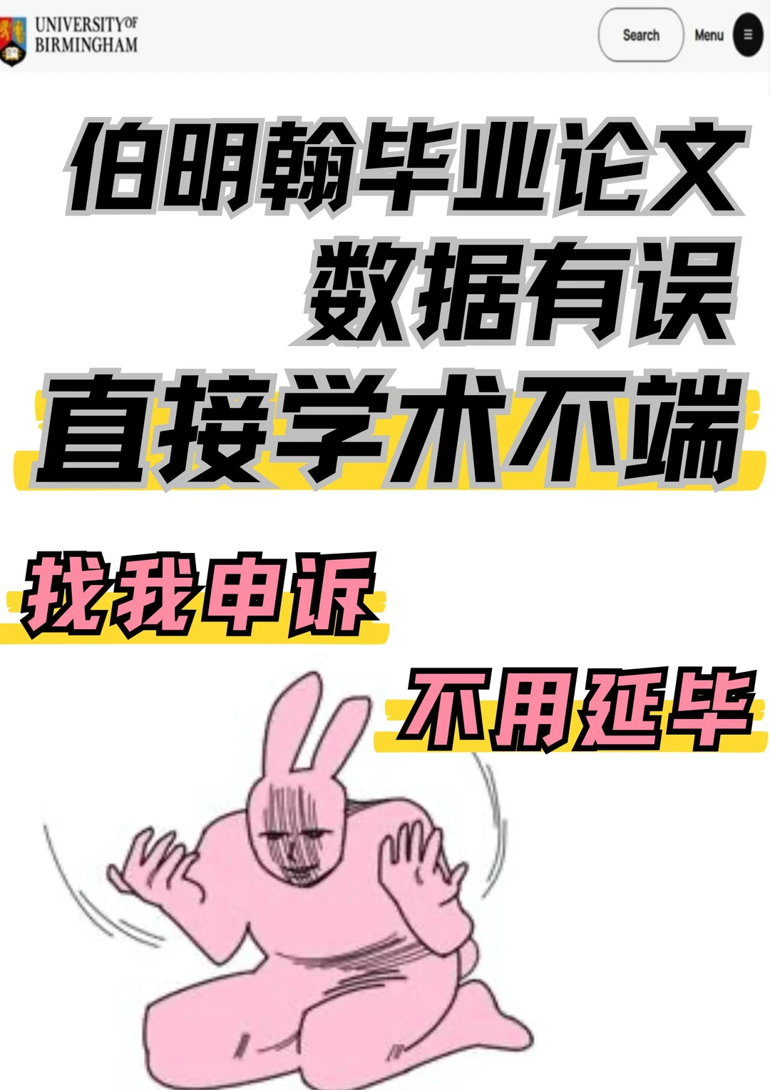 伯明翰数据造假别慌！看我1天逆袭毕业🔥